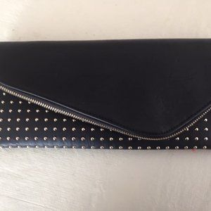 Sole Society Leather clutch  Purse studded New